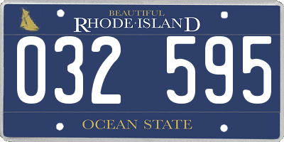 RI license plate 032595