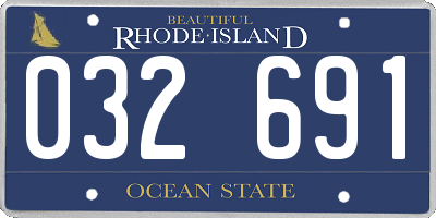 RI license plate 032691