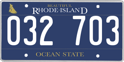 RI license plate 032703