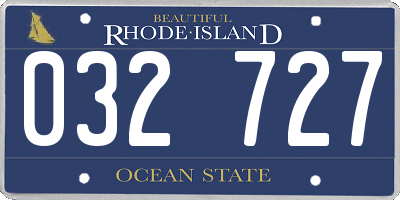 RI license plate 032727
