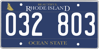RI license plate 032803