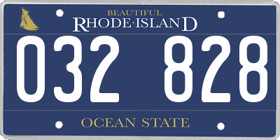 RI license plate 032828