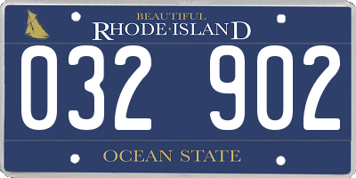 RI license plate 032902