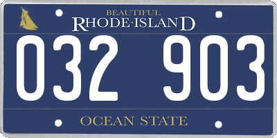 RI license plate 032903