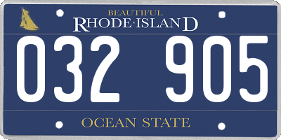 RI license plate 032905