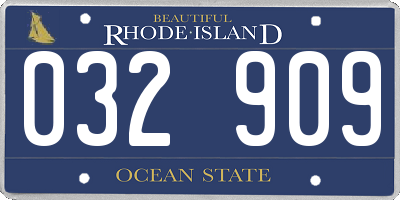 RI license plate 032909