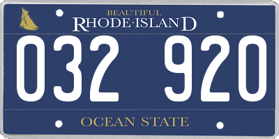 RI license plate 032920