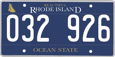 RI license plate 032926