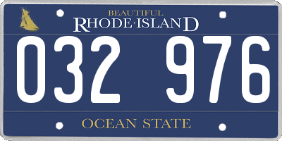 RI license plate 032976