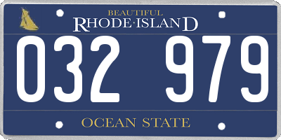 RI license plate 032979