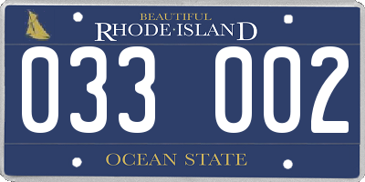 RI license plate 033002