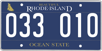 RI license plate 033010