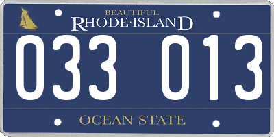 RI license plate 033013