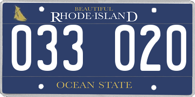 RI license plate 033020