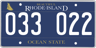 RI license plate 033022