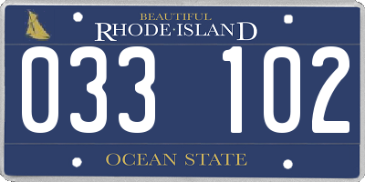 RI license plate 033102