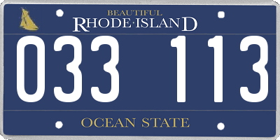 RI license plate 033113