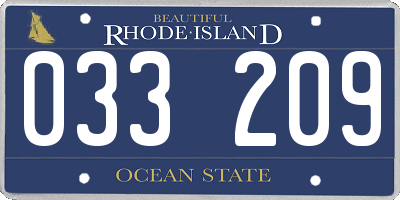 RI license plate 033209