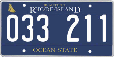 RI license plate 033211