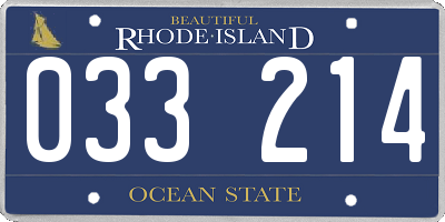RI license plate 033214