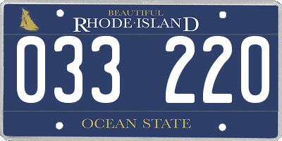 RI license plate 033220