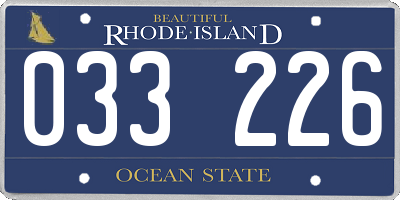 RI license plate 033226