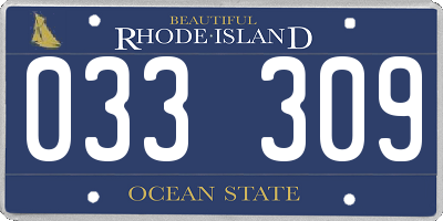RI license plate 033309