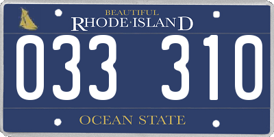 RI license plate 033310