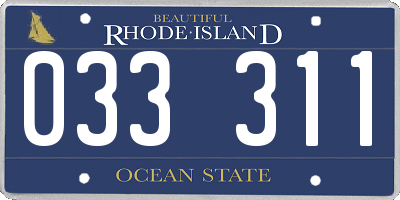 RI license plate 033311