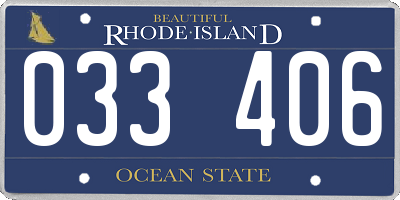 RI license plate 033406