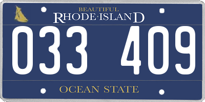 RI license plate 033409