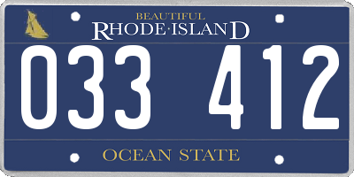 RI license plate 033412