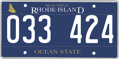 RI license plate 033424