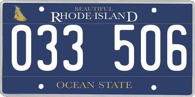 RI license plate 033506