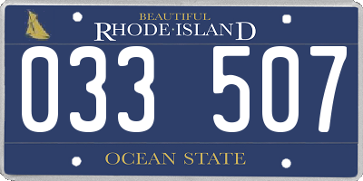 RI license plate 033507