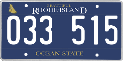 RI license plate 033515