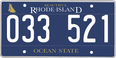 RI license plate 033521