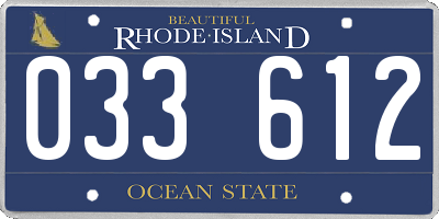 RI license plate 033612