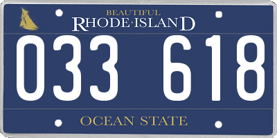 RI license plate 033618