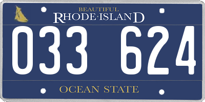 RI license plate 033624