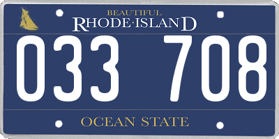 RI license plate 033708