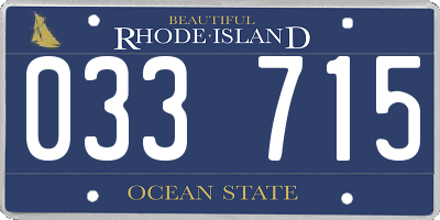 RI license plate 033715