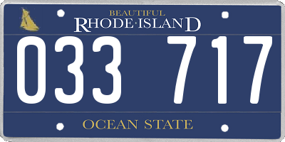 RI license plate 033717
