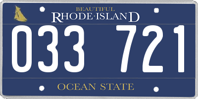 RI license plate 033721