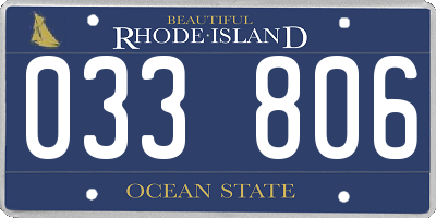 RI license plate 033806