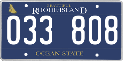 RI license plate 033808