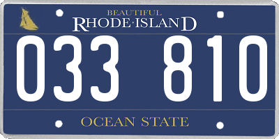 RI license plate 033810
