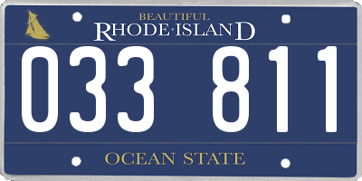 RI license plate 033811