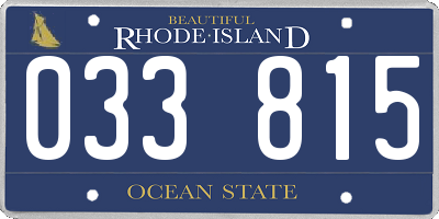 RI license plate 033815