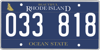 RI license plate 033818